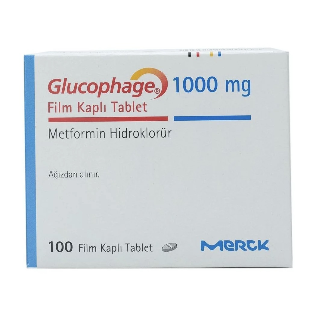 Glucophage Metformin 1000mg 100tabs